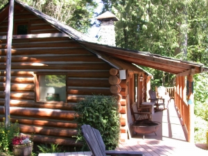 A riverfront log cabin restoration